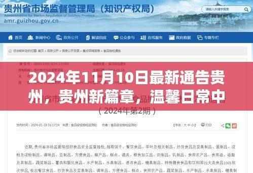 贵州新篇章,温馨日常的奇遇与友情记(2024年11月10日最新通告)