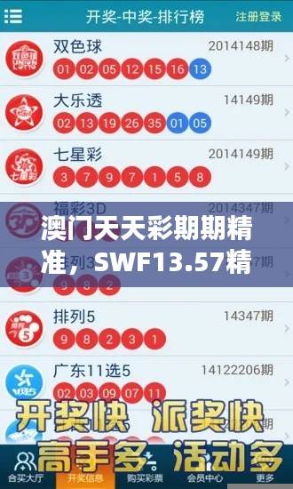 澳门天天彩期期精准，SWF13.57精选解析更新版