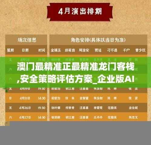 澳门最精准正最精准龙门客栈,安全策略评估方案_企业版AIY696.88
