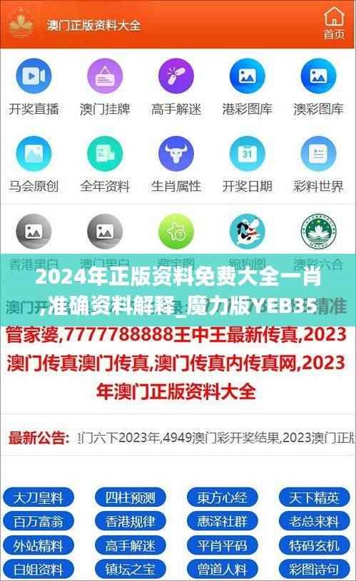 2024年正版资料免费大全一肖,准确资料解释_魔力版YEB355.45