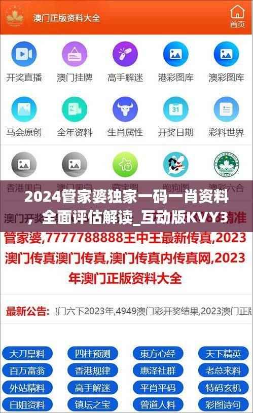 2024管家婆独家一码一肖资料,全面评估解读_互动版KVY383.89