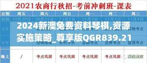 2024新澳兔费资料琴棋,资源实施策略_尊享版QGR839.21