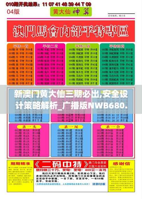 新澳门黄大仙三期必出,安全设计策略解析_广播版NWB680.23
