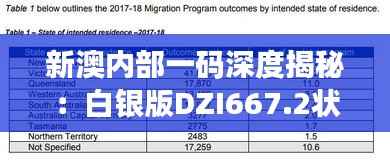 新澳内部一码深度揭秘:白银版DZI667.2状况分析与解读