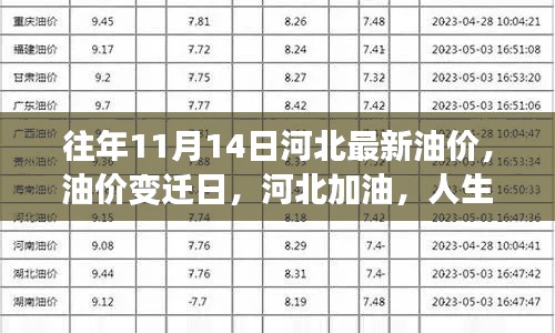 河北油价变迁日,励志加油,开启人生新篇章