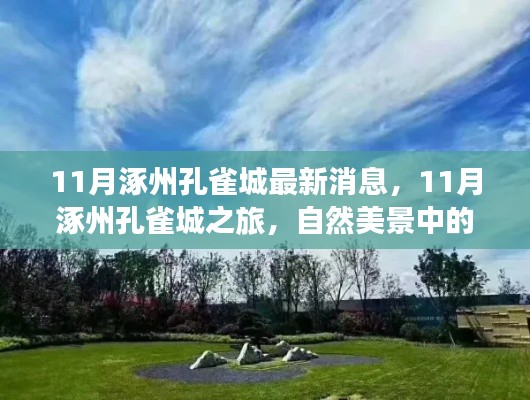 11月涿州孔雀城之旅,自然美景中的心灵探索