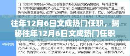 揭秘文成县职场精英黄金时刻,揭秘往年十二月六日热门任职内幕!