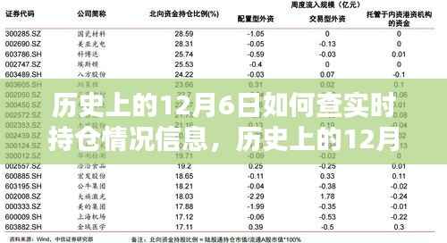 历史上的12月6日实时持仓情况深度解析与评测介绍