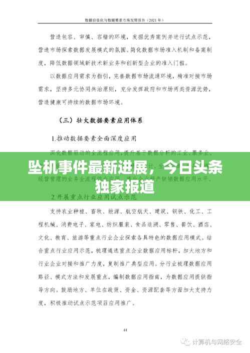 坠机事件最新进展,今日头条独家报道