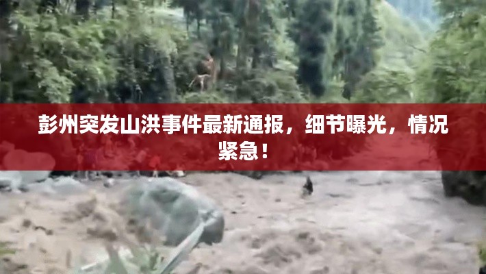 彭州突发山洪事件最新通报,细节曝光,情况紧急!