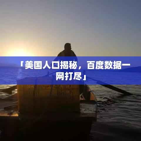 「美国人口揭秘,百度数据一网打尽」